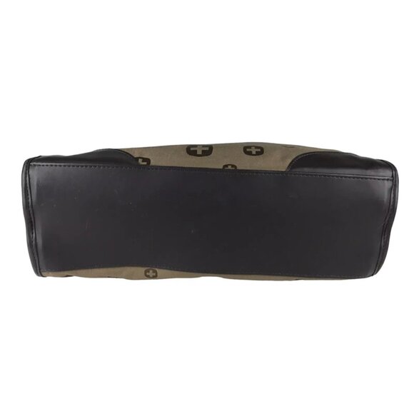 Swissgear Womens Brown/Beige Outer Zipper Pocket Double Handles Tote‎ Bag - Picture 5 of 9